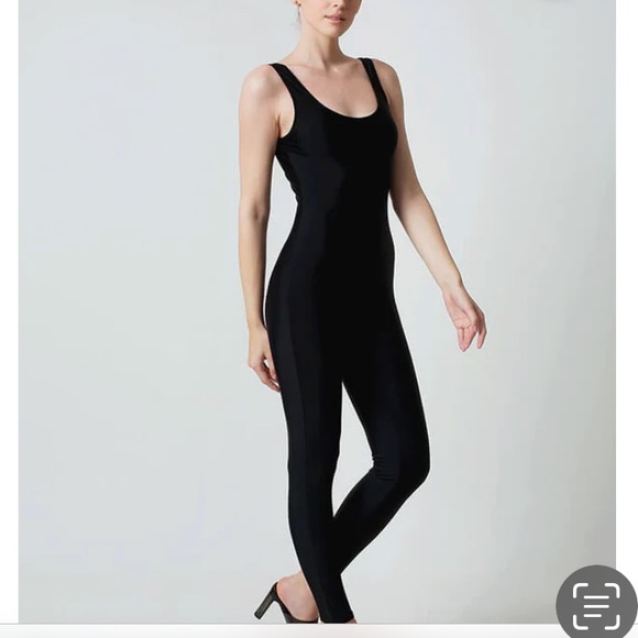 NWT SP black sleeveless body cone yoga, high quality, spandex, jumpsuit size XL - Picture 1 of 9